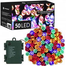 Гірлянда на батарейках Springos 5 м 50 LED CL4029 Mix