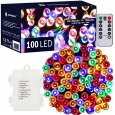 Гірлянда на батарейках Springos 10 м 100 LED Pilot CL4036 Mix