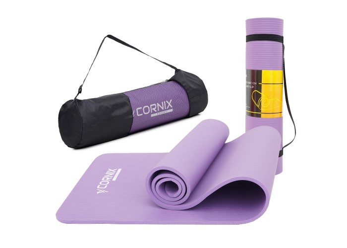 Килимок спортивний Cornix NBR 183 x 61 x 1 cм для йоги та фітнесу XR-0011 Violet