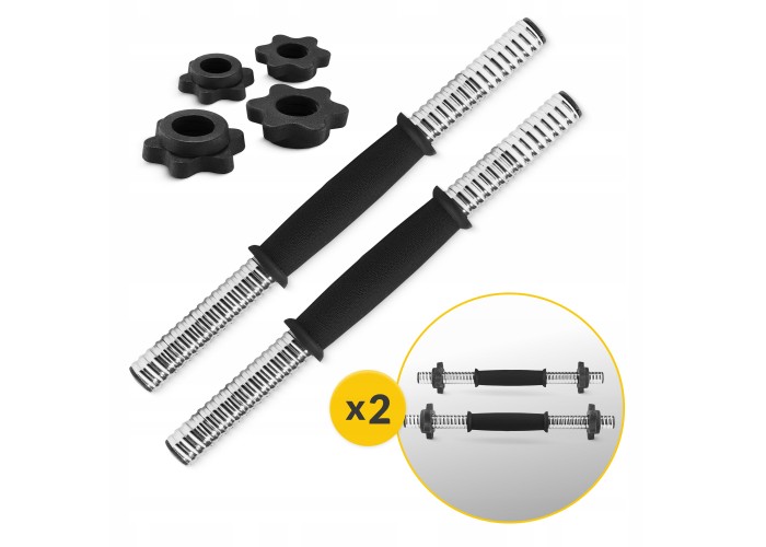 Гриф гантельний 4FIZJO 45 см 25 мм 2 шт (P-5905973401098)
