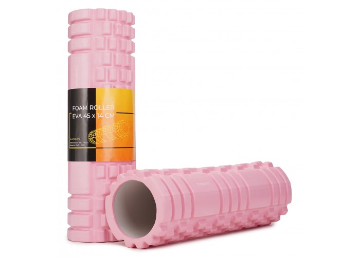 Масажний ролик Cornix EVA 45 x 14 см (валик, роллер) XR-0037 Light Pink