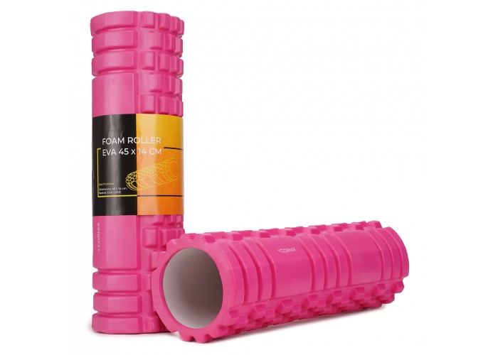 Масажний ролик Cornix EVA 45 x 14 см (валик, роллер) XR-0043 Pink