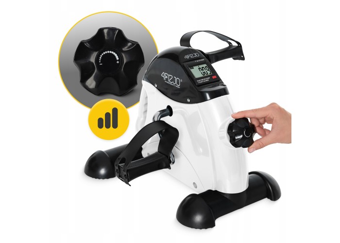 Міні велотренажер 4FIZJO Active 2 в 1 для рук та ніг White/Black (P-5905973406413)