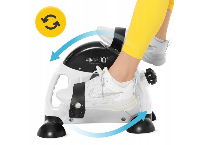 Міні велотренажер 4FIZJO Active 2 в 1 для рук та ніг White/Black (P-5905973406413)