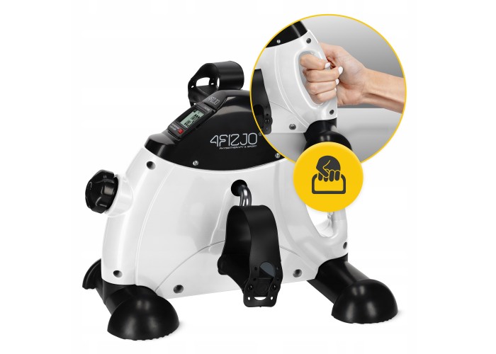 Міні велотренажер 4FIZJO Active 2 в 1 для рук та ніг White/Black (P-5905973406413)