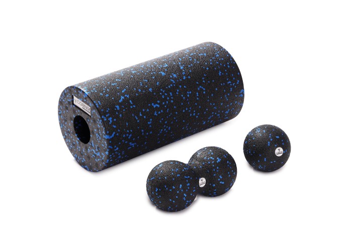 Масажний набір Cornix (Ball 8 см, Duoball 8 х 16 см та Foam Roller 30 х 15 см) XR-0078
