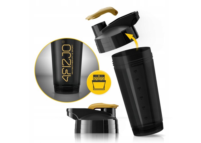 Шейкер спортивний 4FIZJO Ultra 700 мл Black/Gold (P-5905973407038)