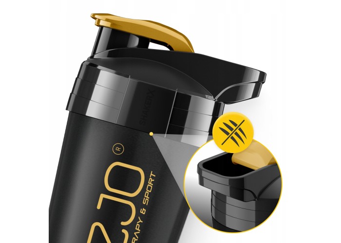 Шейкер спортивний 4FIZJO Ultra 700 мл Black/Gold (P-5905973407038)