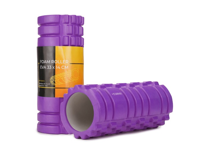 Масажний ролик Cornix EVA 33 x 14 см (валик, роллер) XR-0032 Violet