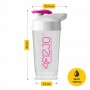 Шейкер спортивний 4FIZJO Ultra 700 мл White/Pink (P-5905973407069)