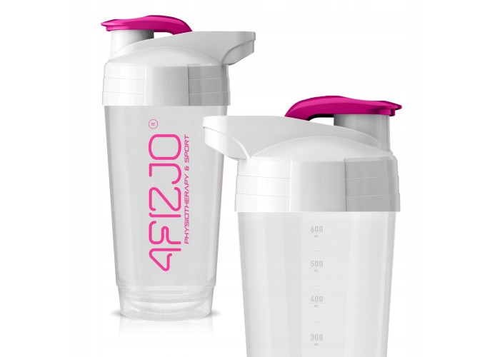 Шейкер спортивний 4FIZJO Ultra 700 мл White/Pink (P-5905973407069)
