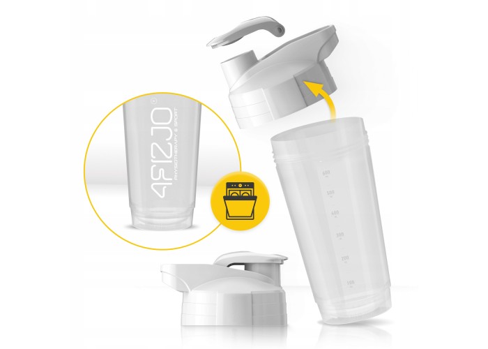 Шейкер спортивний 4FIZJO Ultra 700 мл White (P-5905973407083)