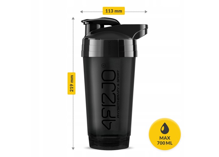Шейкер спортивний 4FIZJO Ultra 700 мл Black (P-5905973407090)