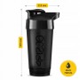Шейкер спортивний 4FIZJO Ultra 700 мл Black (P-5905973407090)