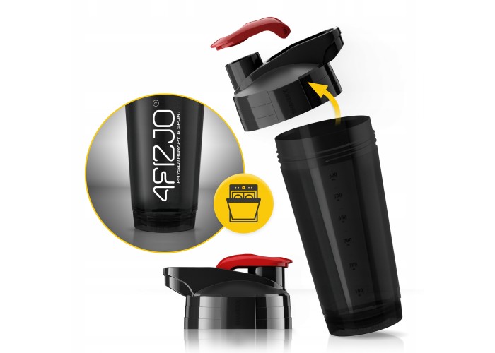 Шейкер спортивний 4FIZJO Ultra 700 мл Black/Red (P-5905973407106)