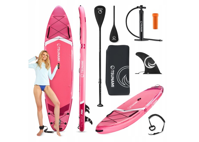 Надувна SUP дошка TSUNAMI PRO 350 см з веслом T10 (P-5905973405591)