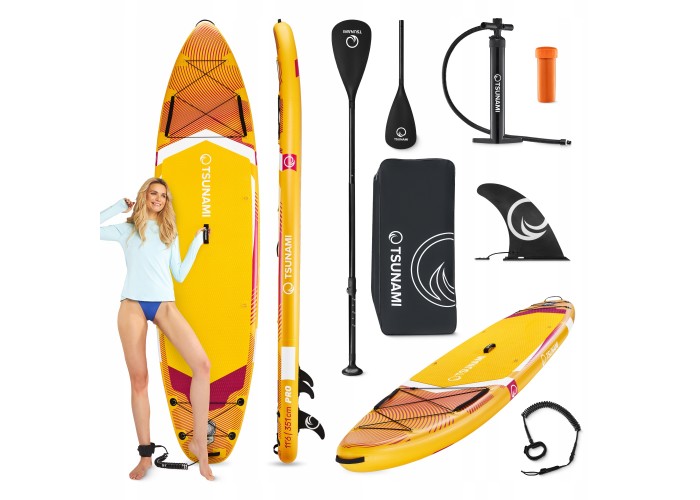 Надувна SUP дошка TSUNAMI PRO 350 см з веслом T11 (P-5905973405584)