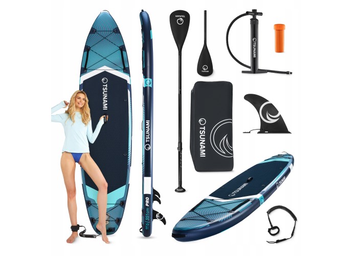 Надувна SUP дошка TSUNAMI PRO 350 см з веслом T12 (P-5905973405607)