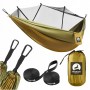 Гамак туристичний Mountain Goat 270 x 140 см з москітною сіткою, одномісний, підвісний Olive (P-5905973403153)