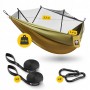 Гамак туристичний Mountain Goat 270 x 140 см з москітною сіткою, одномісний, підвісний Olive (P-5905973403153)
