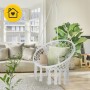 Крісло-гойдалка 4FIZJO Boho Dream 80 см підвісна, плетена Grey (P-5905973404525)