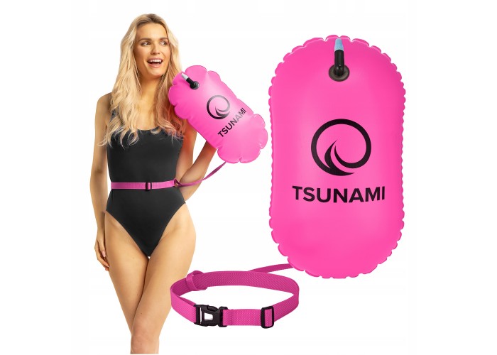 Буй для плавання TSUNAMI Basic надувний Pink (P-5907739314079)