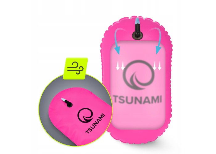 Буй для плавання TSUNAMI Basic надувний Pink (P-5907739314079)