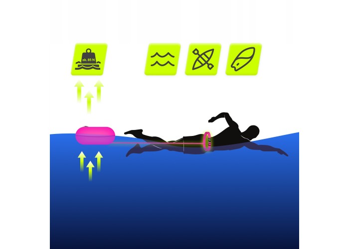 Буй для плавання TSUNAMI Basic надувний Pink (P-5907739314079)