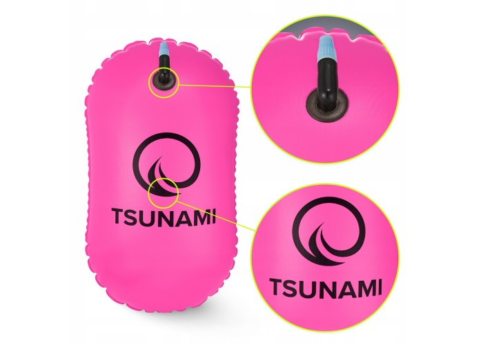 Буй для плавання TSUNAMI Basic надувний Pink (P-5907739314079)