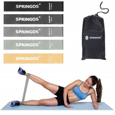 Резинки для фітнесу Springos Mini Power Band набір 5 шт 1-25 кг FA0132