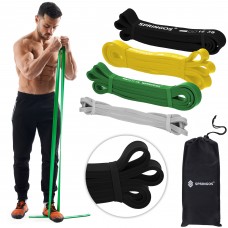 Еспандер-петля Springos Power Band 3-39 кг (резина для фітнесу та спорту) набір 4 шт FA0131