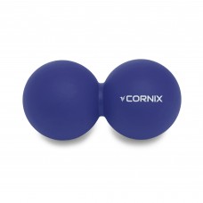 Масажний м'яч Cornix Lacrosse DuoBall 6.3 x 12.6 см XR-0109 Navy Blue