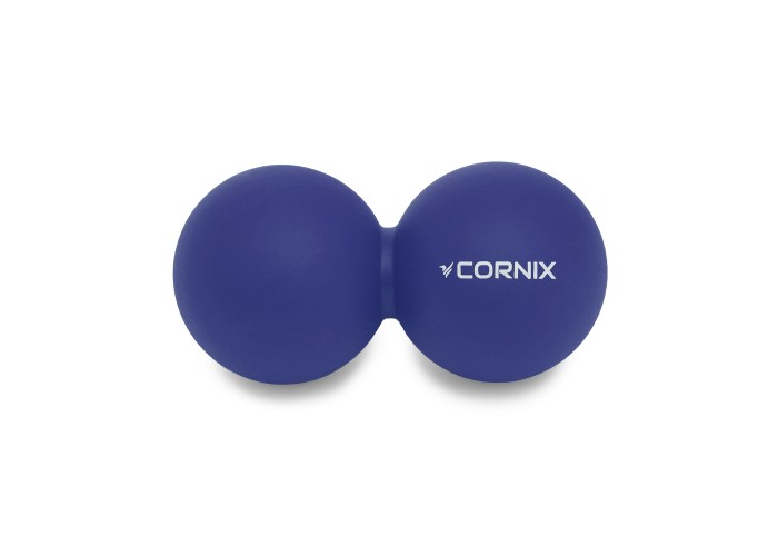 Масажний м'яч Cornix Lacrosse DuoBall 6.3 x 12.6 см XR-0109 Navy Blue