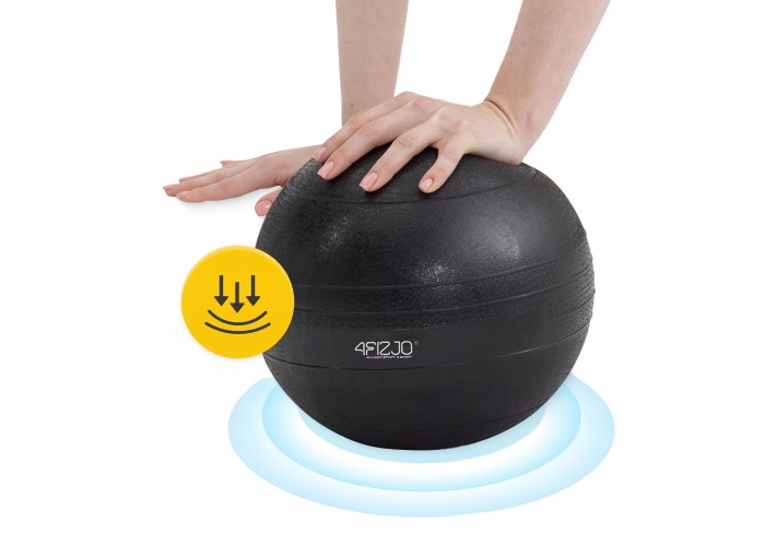 Слембол (медичний м'яч) для кросфіту 4FIZJO Slam Ball 15 кг Black (P-5907739315458)