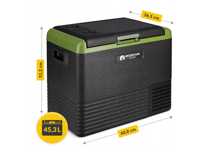 Холодильник туристичний компресорний Mountain Goat LIBERTY 45.3 л електричний, переносний Black/Olive (P-5905973404914)