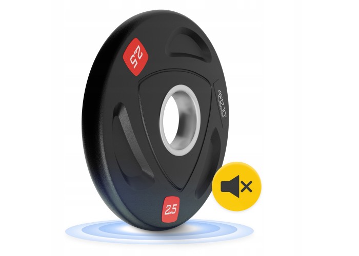 Диск олімпійський 4FIZJO 2 x 2.5 кг 51 мм металевий, прогумований Black (P-5905973401265)