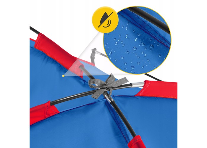 Намет пляжний 4FIZJO 200 x 115 см Blue/Red (P-5905973405171)