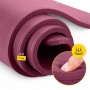 Килимок (мат) спортивний 4FIZJO NBR 180 x 60 x 1 см для йоги та фітнесу Burgundy (P-5905973406703)