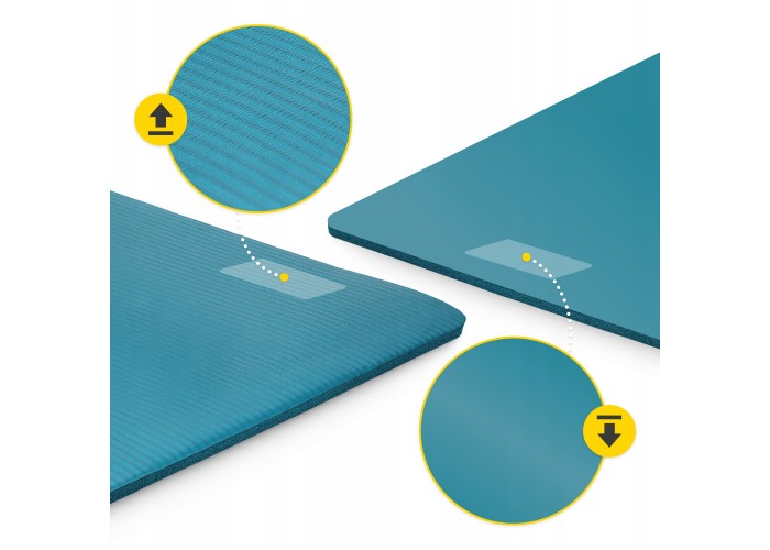 Килимок (мат) спортивний 4FIZJO NBR 180 x 60 x 1 см для йоги та фітнесу Sea Green (P-5905973406697)