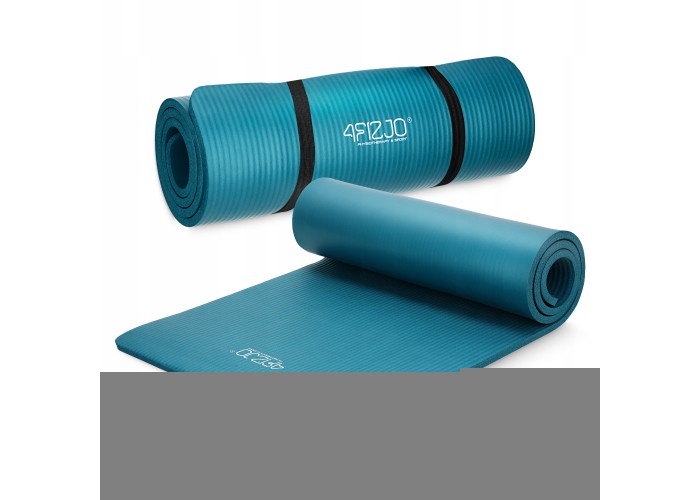 Килимок (мат) спортивний 4FIZJO NBR 180 x 60 x 1 см для йоги та фітнесу Sea Green (P-5905973406697)