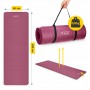 Килимок (мат) спортивний 4FIZJO NBR 180 x 60 x 1.5 см для йоги та фітнесу Burgundy (P-5905973406710)