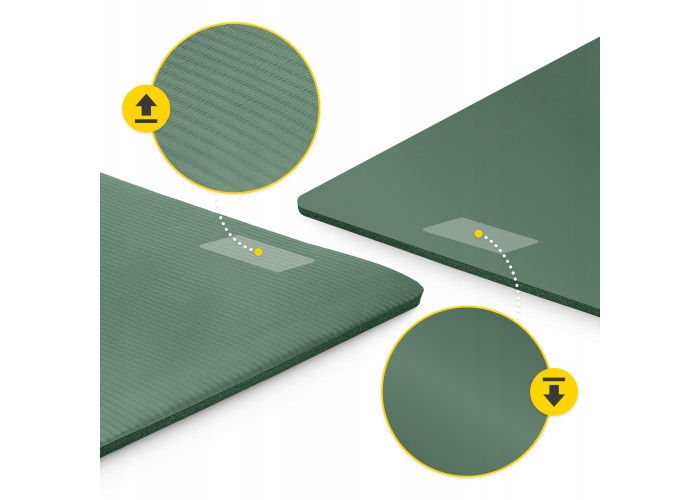 Килимок (мат) спортивний 4FIZJO NBR 180 x 60 x 1.5 см для йоги та фітнесу Navy Green (P-5905973406727)