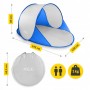 Намет пляжний 4FIZJO Pop-Up 195 x 120 см саморозкладний Blue/Grey (P-5905973405157)