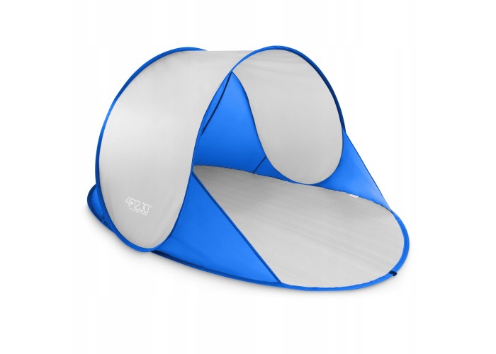 Намет пляжний 4FIZJO Pop-Up 195 x 120 см саморозкладний Blue/Grey (P-5905973405157)