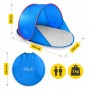 Намет пляжний 4FIZJO Pop-Up 195 x 120 см саморозкладний Blue/Red (P-5905973405164)