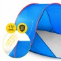 Намет пляжний 4FIZJO Pop-Up 195 x 120 см саморозкладний Blue/Red (P-5905973405164)