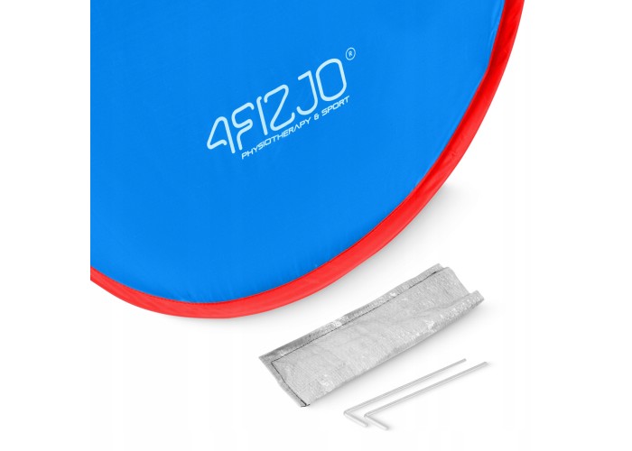Намет пляжний 4FIZJO Pop-Up 195 x 120 см саморозкладний Blue/Red (P-5905973405164)