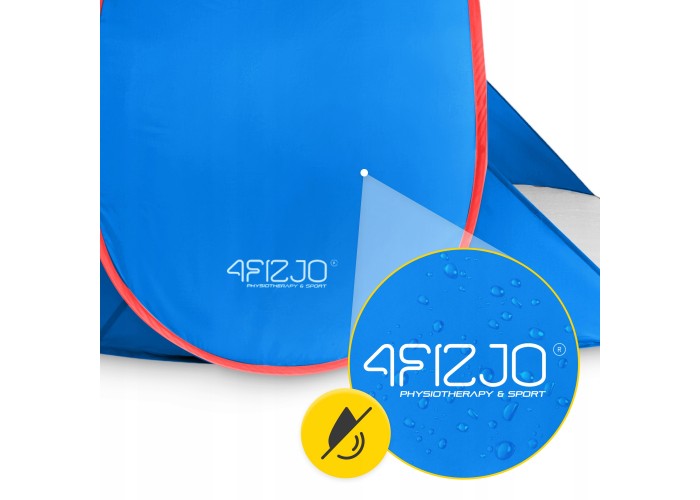 Намет пляжний 4FIZJO Pop-Up 195 x 120 см саморозкладний Blue/Red (P-5905973405164)