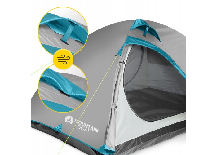 Намет туристичний Mountain Goat Prime Duo 2-місний Grey (P-5905973406550)