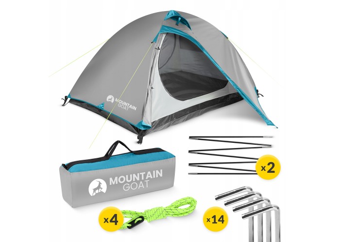 Намет туристичний Mountain Goat Prime Duo 2-місний Grey (P-5905973406550)